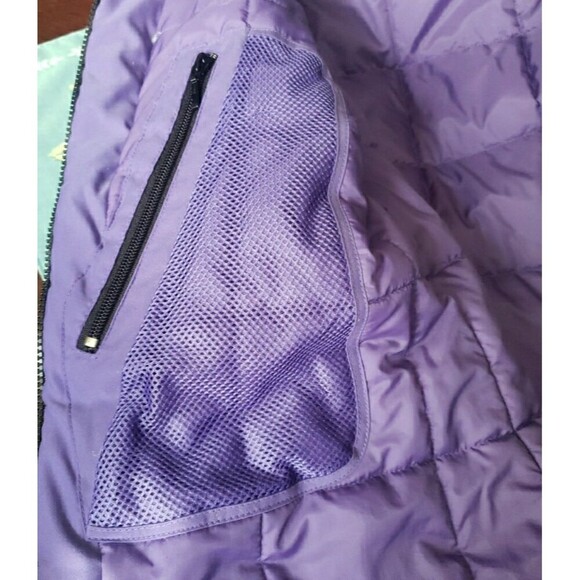 VINTAGE Slalom Full Zip Jacket Purple Coat Snow Skiing Women's Size L - Picture 12 of 12